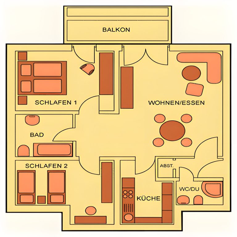 Wohnung 7.4 Grundriss